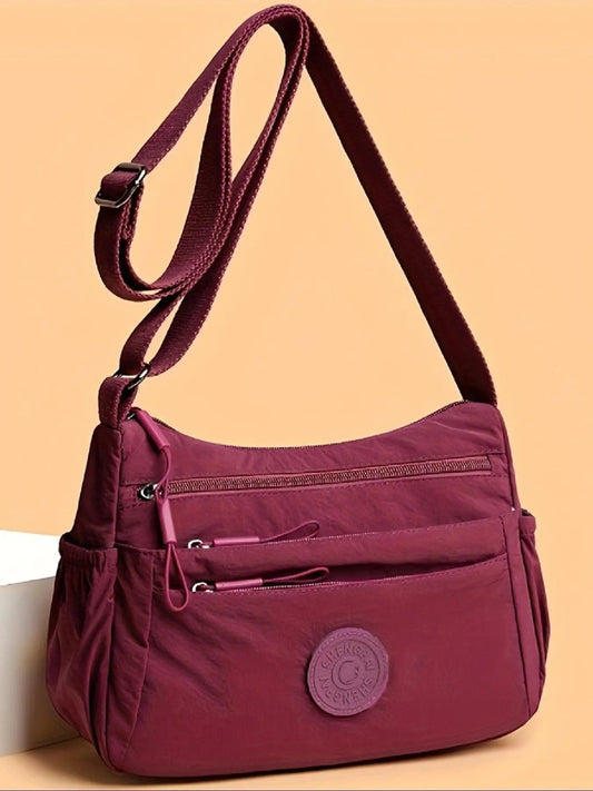 👛 50% RABATT! 💐 Einfarbige Umhängetasche für Damen – Viele Fächer & Reißverschluss – Sicher & praktisch – perfekt für Alltag, Reisen oder Shopping 🔐✨👜