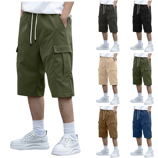 🩳 JETZT 50 % RABATT! 🔥 Lässige Herren-Cargoshorts mit Kordelzug – Leicht, mit vielen Taschen und elastischem Bund – perfekt zum Wandern, Reisen oder für heiße Sommertage ☀️