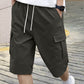 🩳 JETZT 50 % RABATT! 🔥 Lässige Herren-Cargoshorts mit Kordelzug – Leicht, mit vielen Taschen und elastischem Bund – perfekt zum Wandern, Reisen oder für heiße Sommertage ☀️