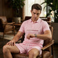 Men's Summer Breathable Shirt and Shorts Set