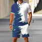 Men's Summer Breathable Shirt and Shorts Set