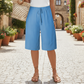👖 50% OFF NOW! ⏰ Damen-Weitbein-Mittelhosen, fließend leicht und extrem bequem🌸✨Perfekt für Sommer, Büro und Alltag, vielseitig & elegant